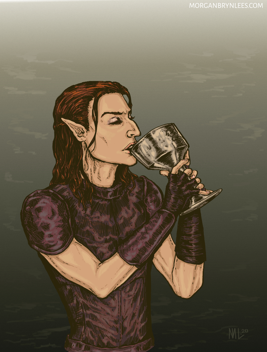 The Joining Zemariel drinking the joining chalice.