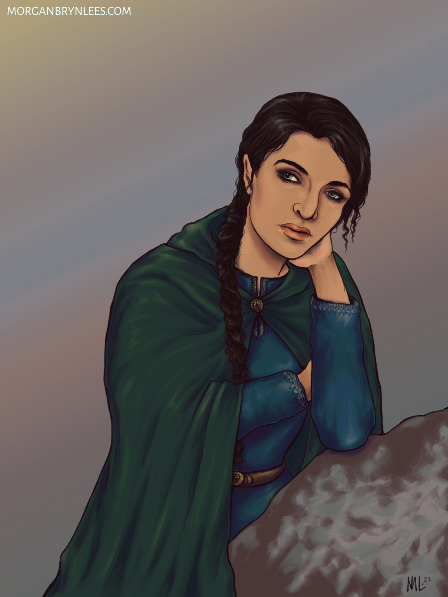 Zarabeth Underground A medium skinned woman with long braided black hair and grey eyes wearing travel clothes.